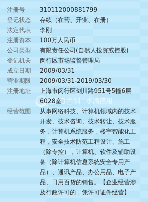 经营范围包括从事网络科技,计算机领域内的技术开发,技术咨询,技术